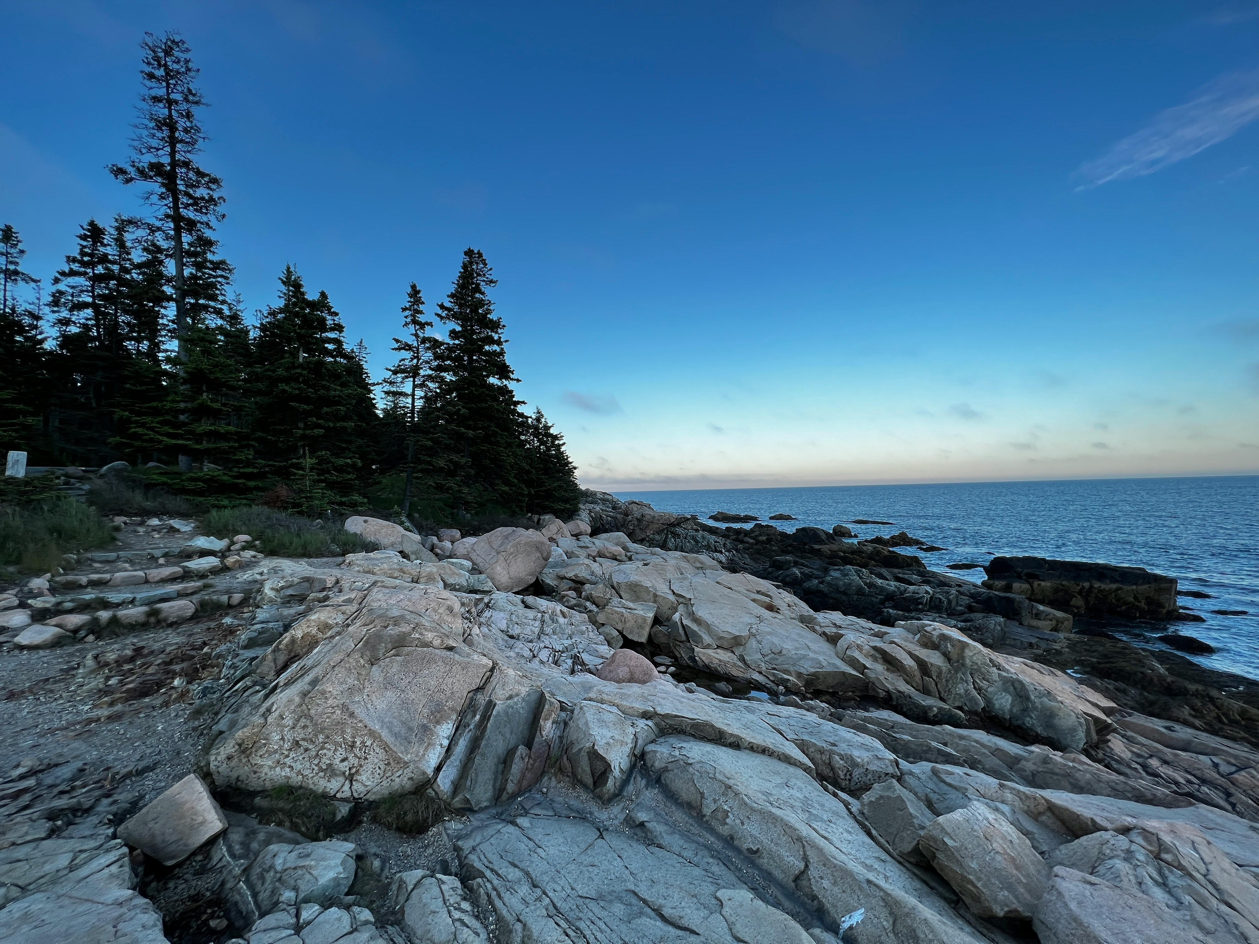 Maine rocky coastline